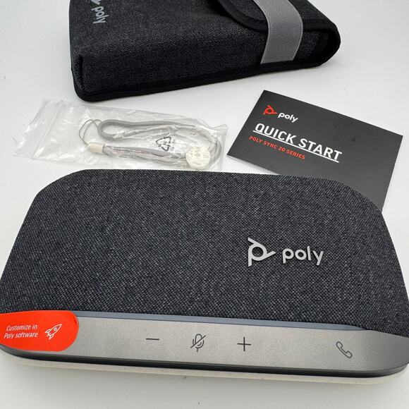 Poly Sync USB Portable Speakerphone - Bluetooth & USB, Personal Speaker with Mic - Picture 2 of 3